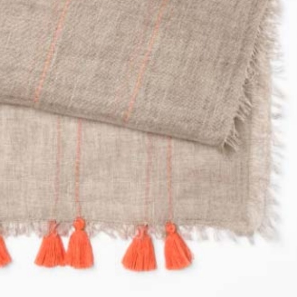 NWT Stripe Table Runner Neutral/Orange - Opalhouse - Picture 3 of 4